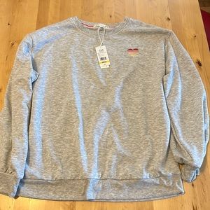 🆕C&C California gray sweatshirt with FUN heart on right chest ❤️💗🧡💛